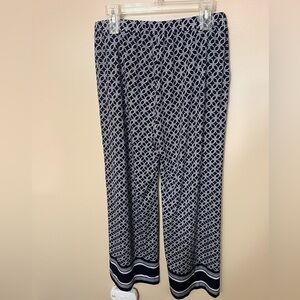Michael Michael Kors Wide Leg Lightweight Print Pants Sz M